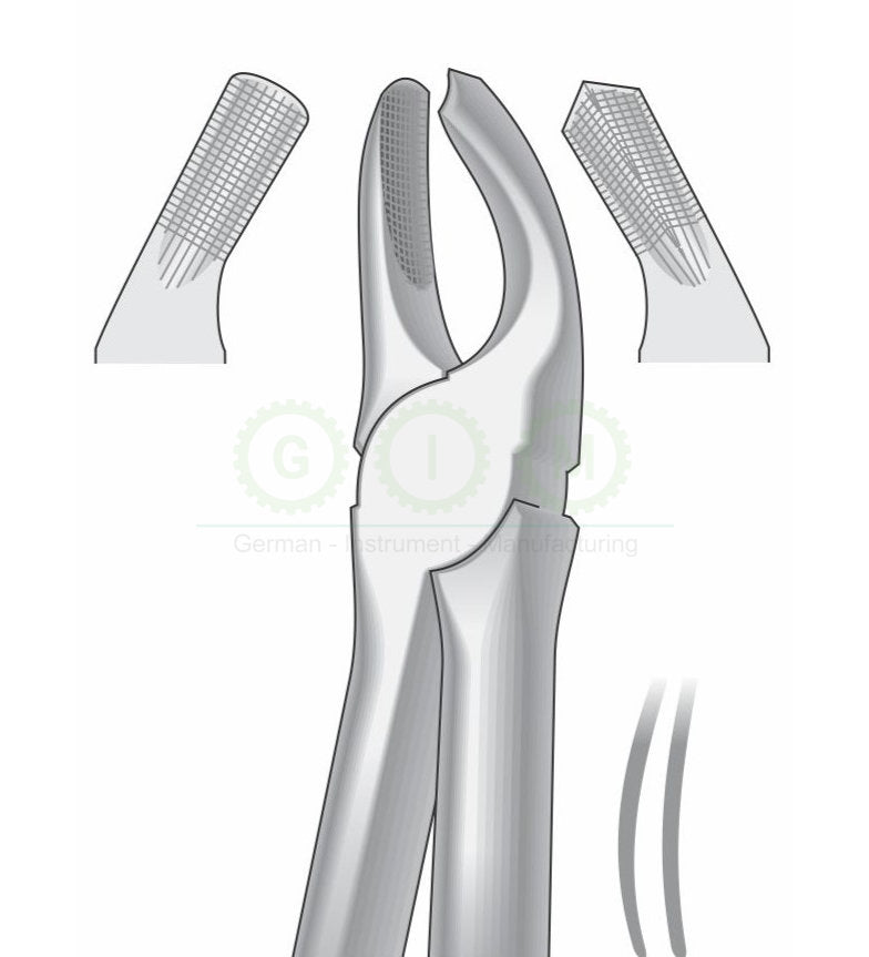 Upper Left Molars Extraction Forceps G1006 Fig.18 | Dental Tooth Removal Instrument