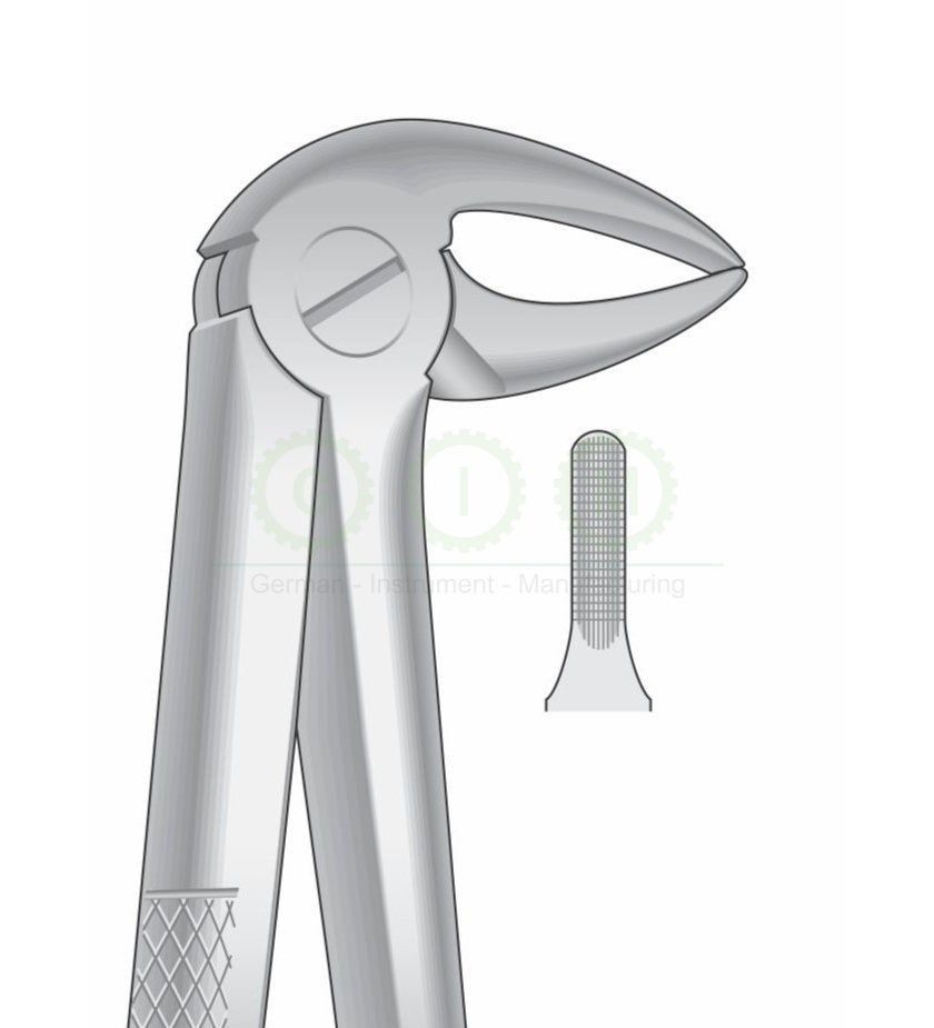 Lower Roots Extraction Forceps Slender Jaws G1009 Fig 33A | Dental Surgical Instrument Pakistan