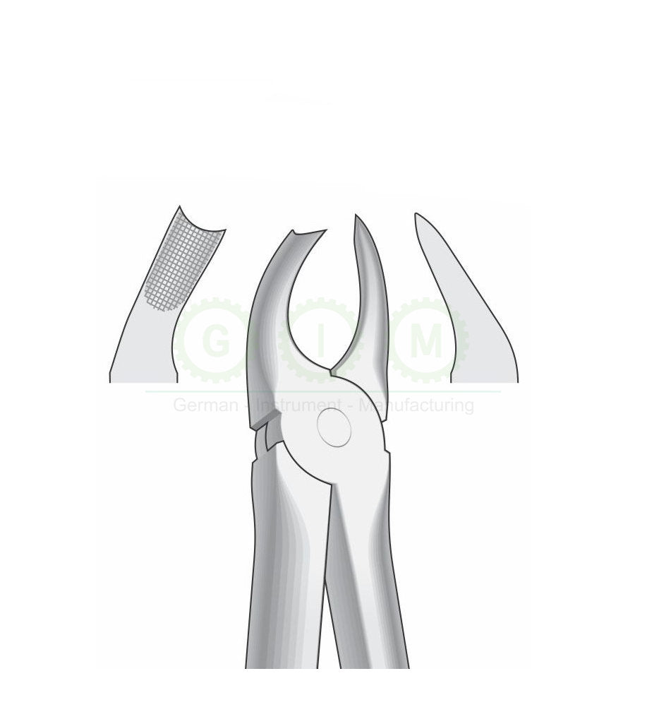 Left Upper Molar Extraction Forceps G1025 Fig 90