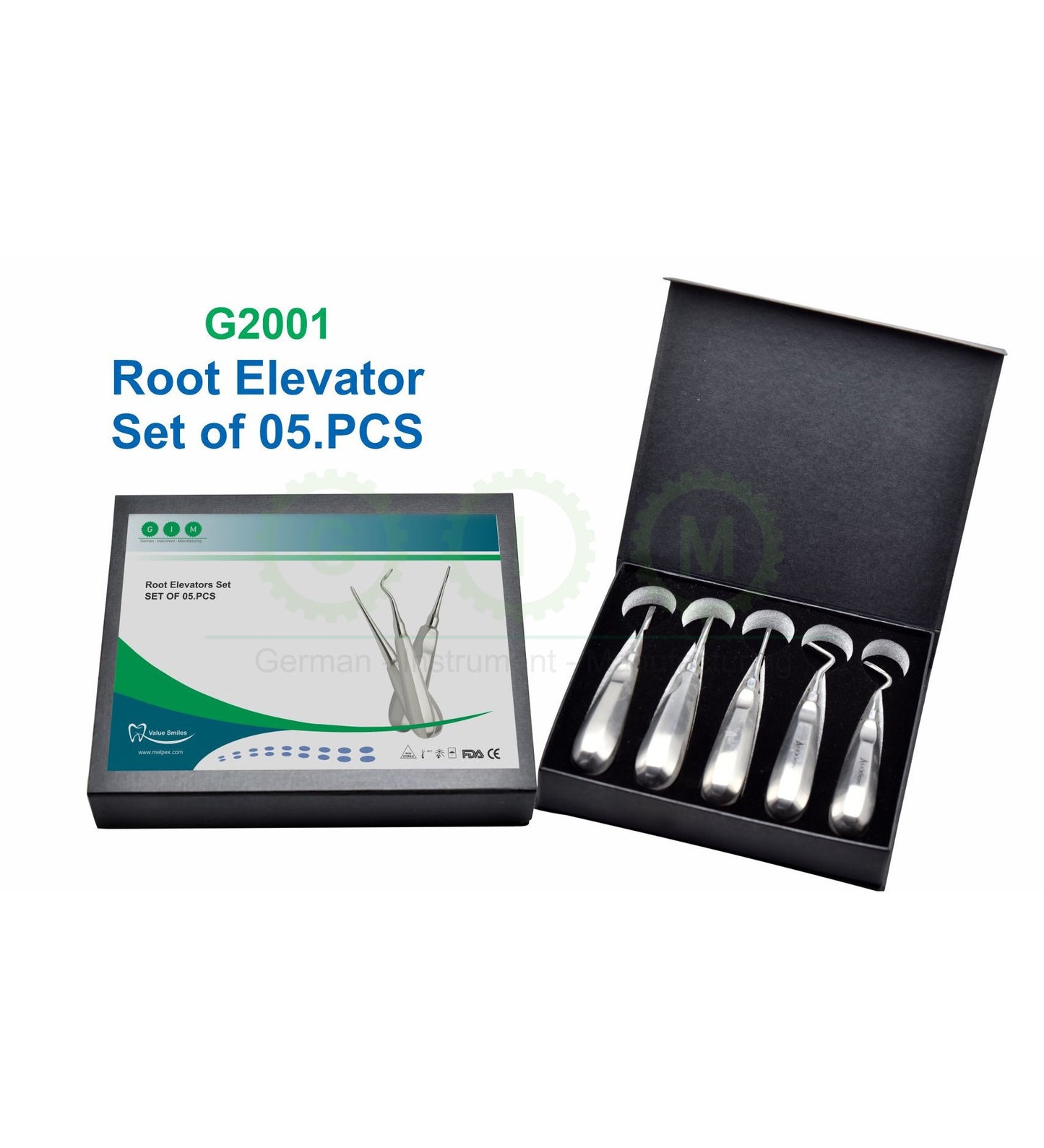 Root Elevator Set of 5 PCS G2001