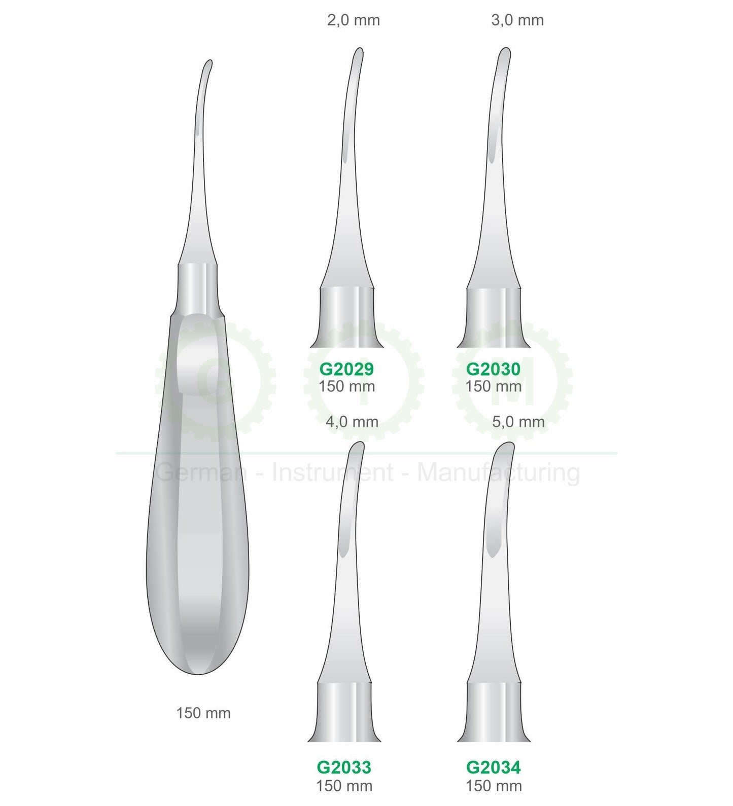 Curved Luxators | Dental Root Elevator Instruments