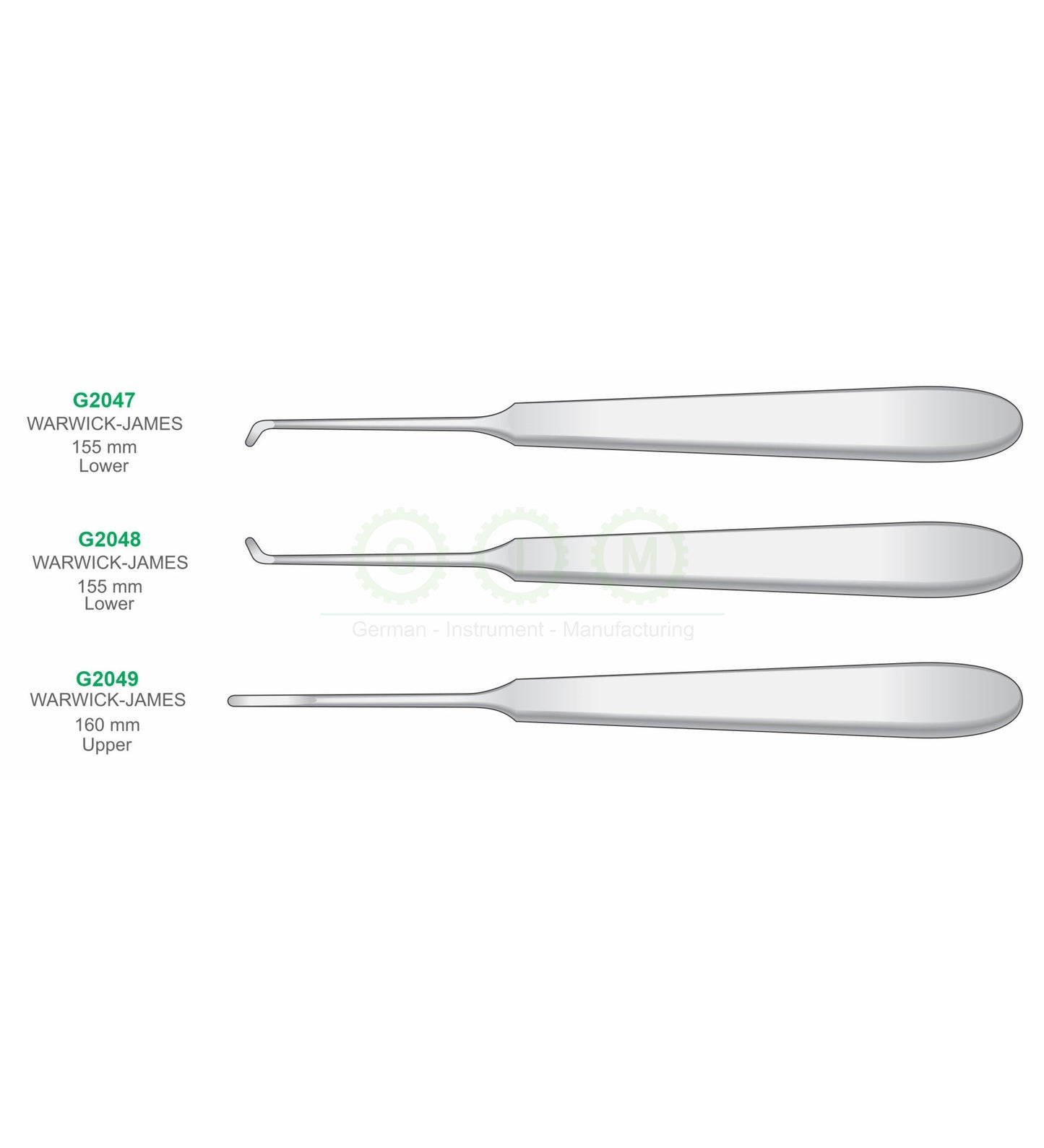 Warwick-James Elevators | Dental Surgical Instruments