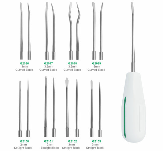 Premium Luxator Elevator Dental Surgical Extraction Instrument Set Stainless Steel