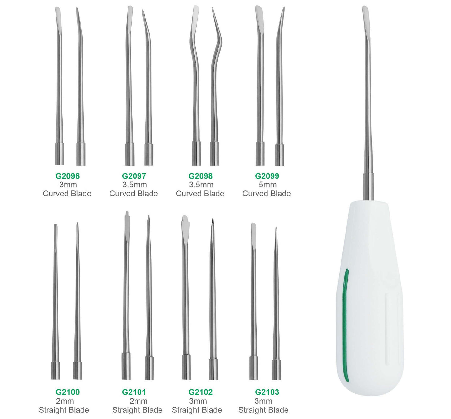 Premium Luxator Elevator Dental Surgical Extraction Instrument Set Stainless Steel GIM Instruments