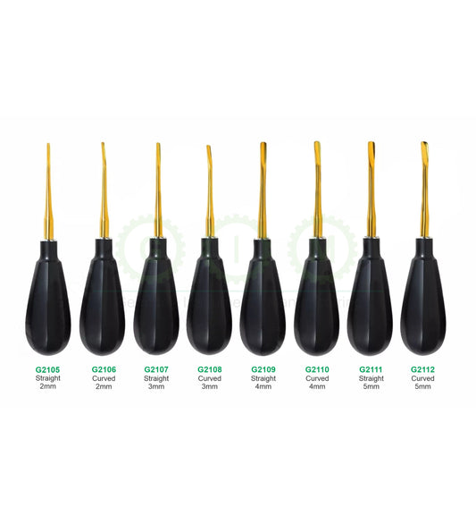 Premium Luxator Elevator Black and Gold Dental Surgical Instrument Set