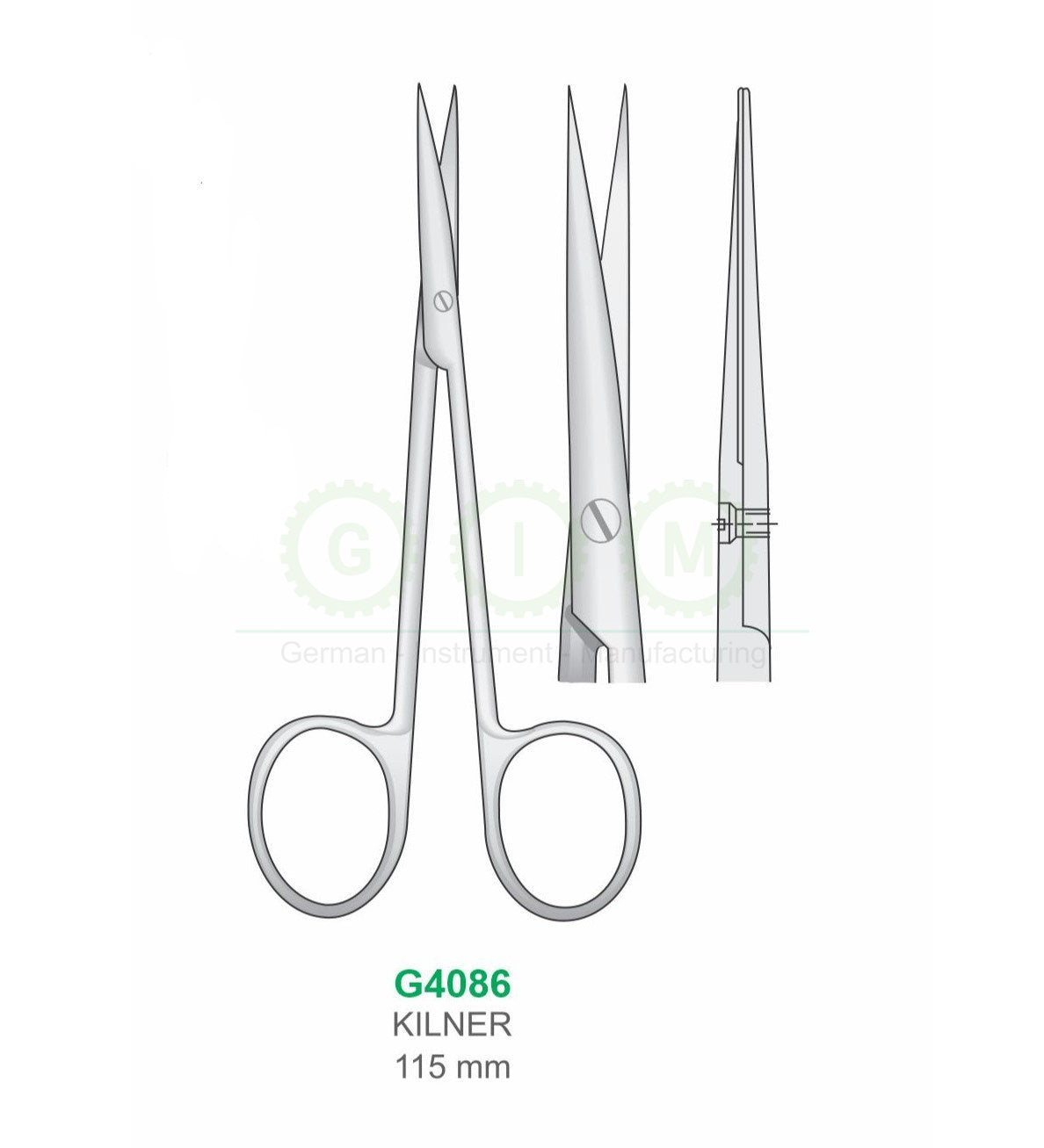 Kilner Surgical Scissors 115mm Needle Holder Scissors - G4086