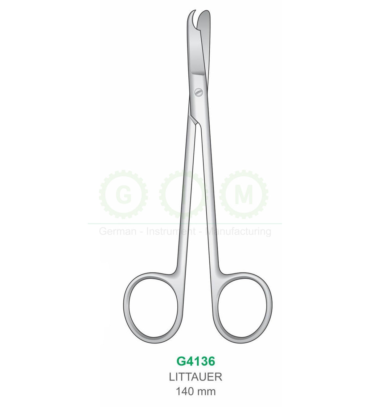 Littauer Suture Scissors 140mm Stitch Scissors - G4136