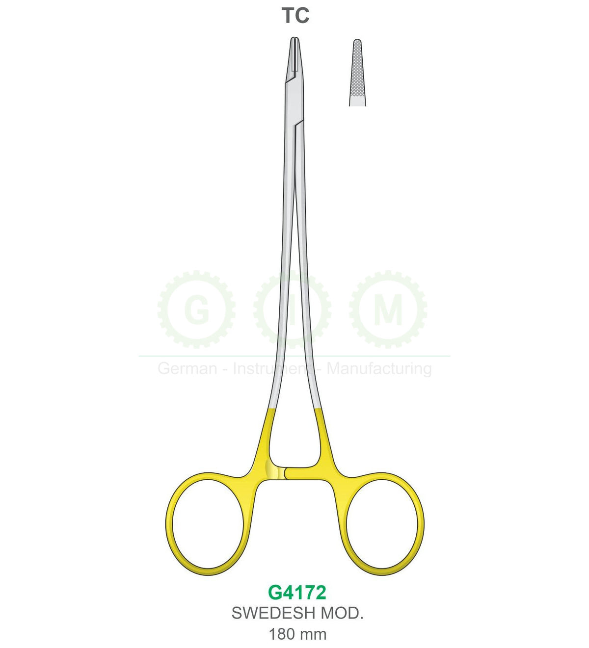 Swedish Pattern TC Needle Holder