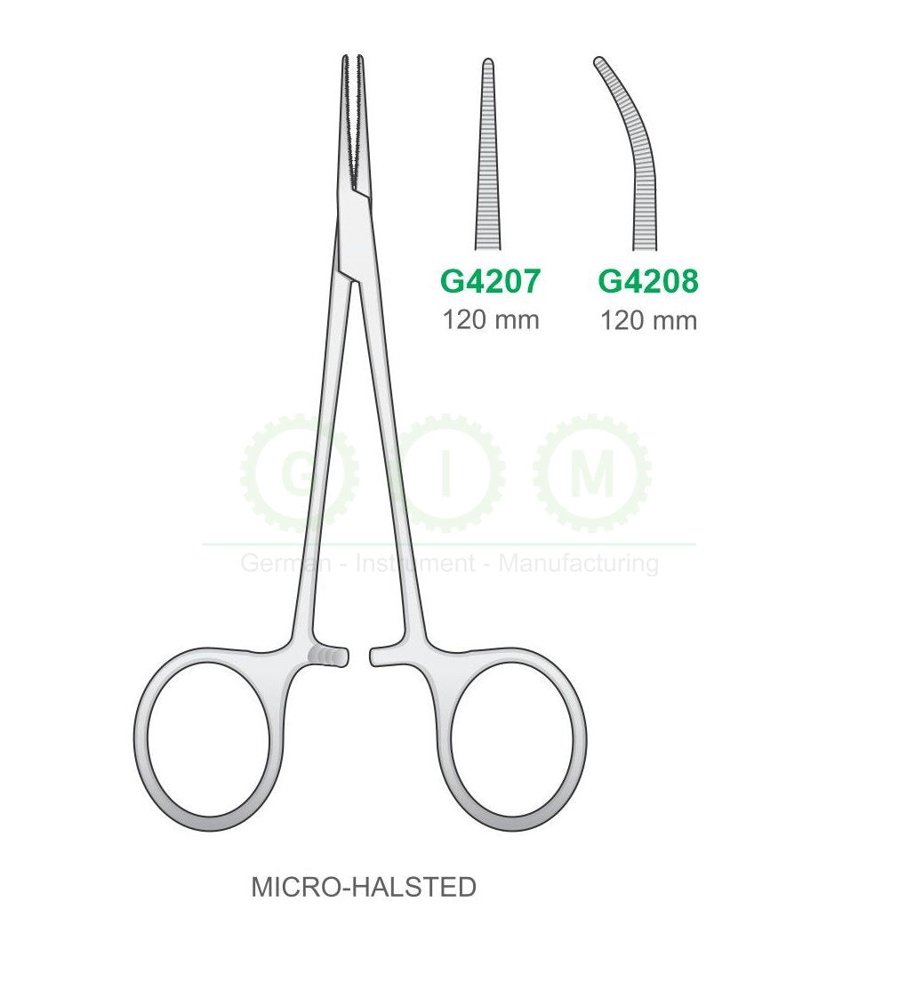 Micro Halsted Hemostatic Forceps