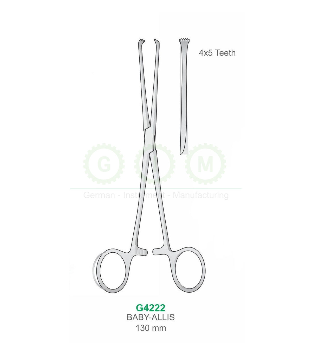 Baby Allis Hemostatic Forceps