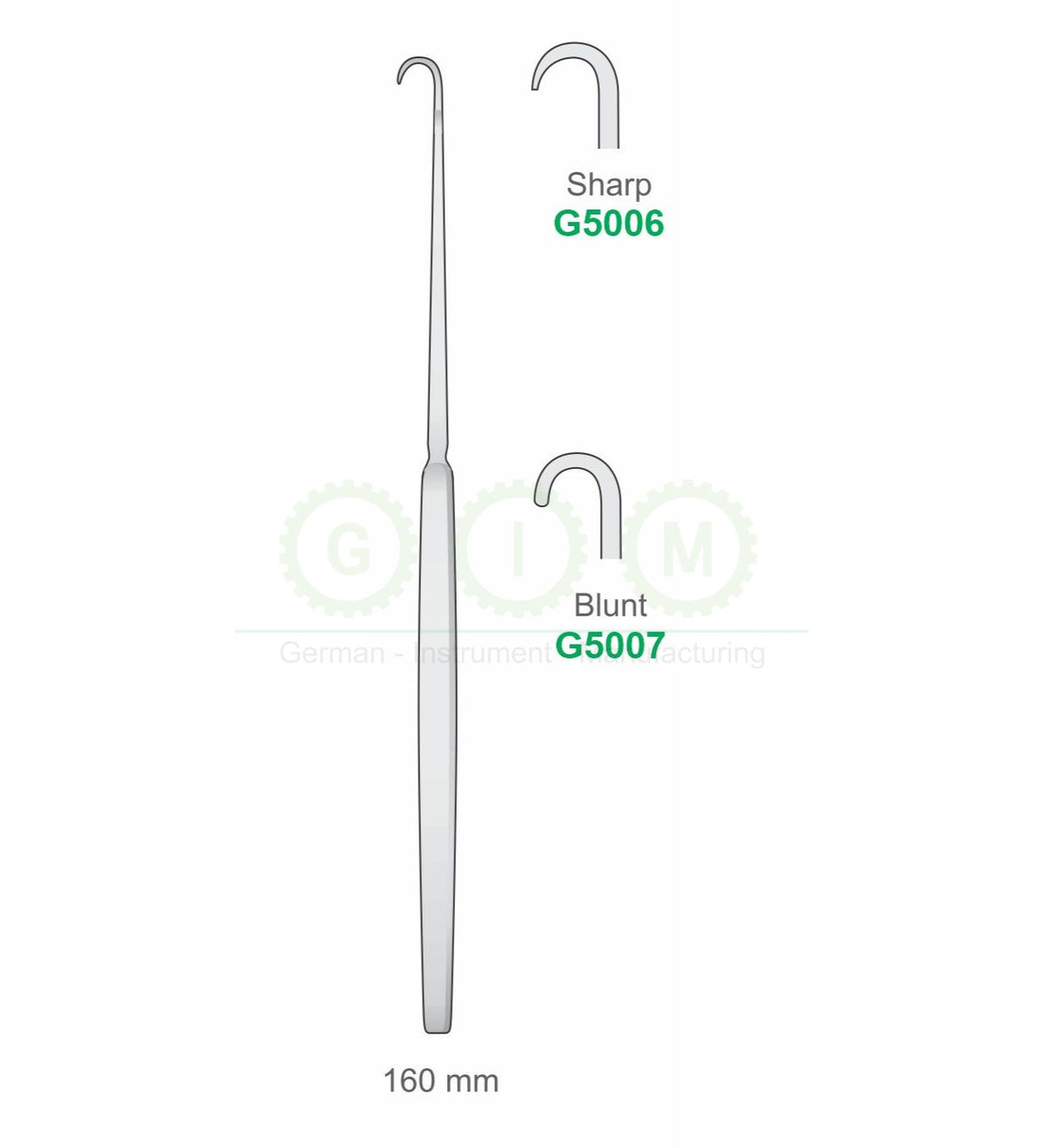 Sharp and Blunt Retractors, 160mm
