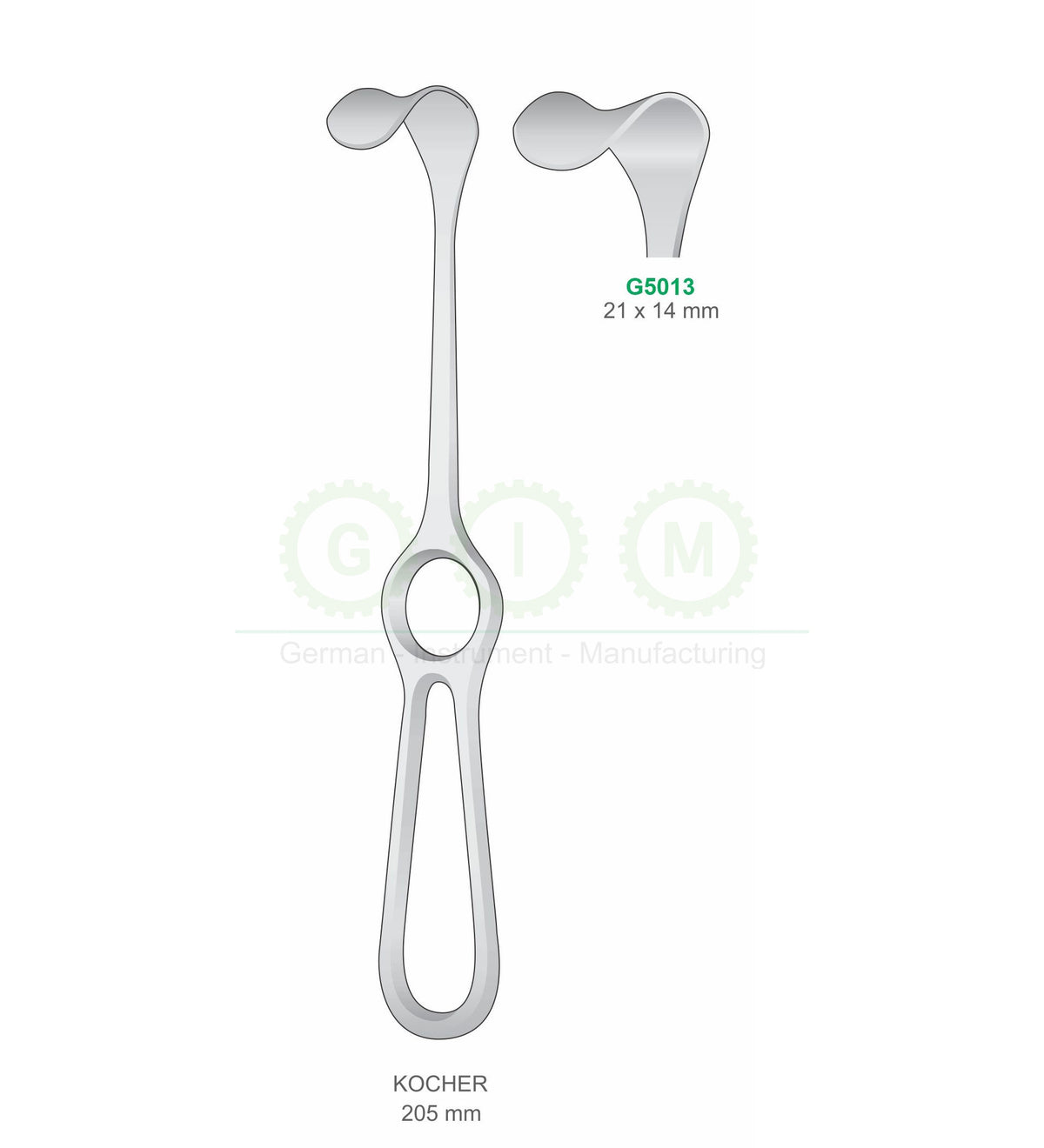 Kocher Retractor, 205mm