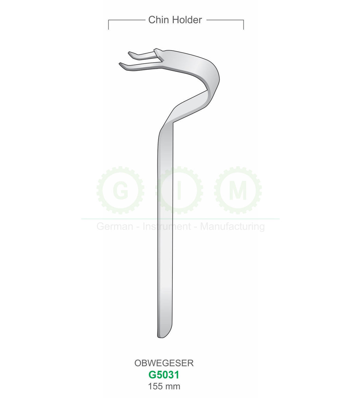 Obwegeser Chin Holder, 155mm