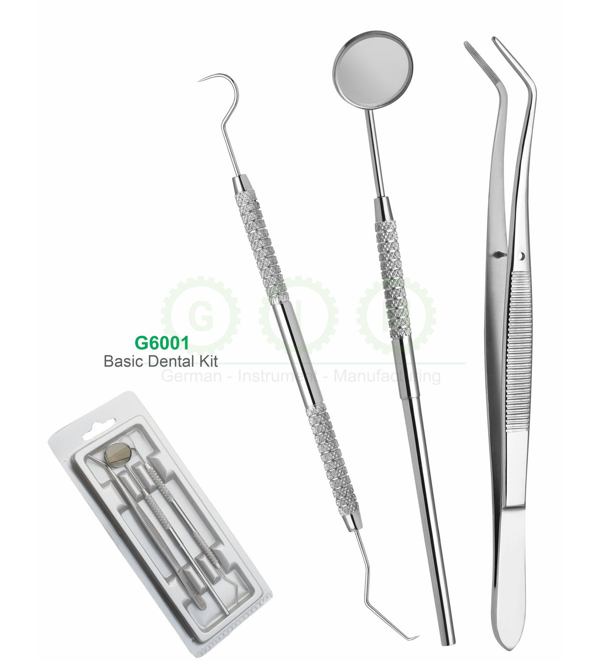 Dental Basic Kit with Solid Handle