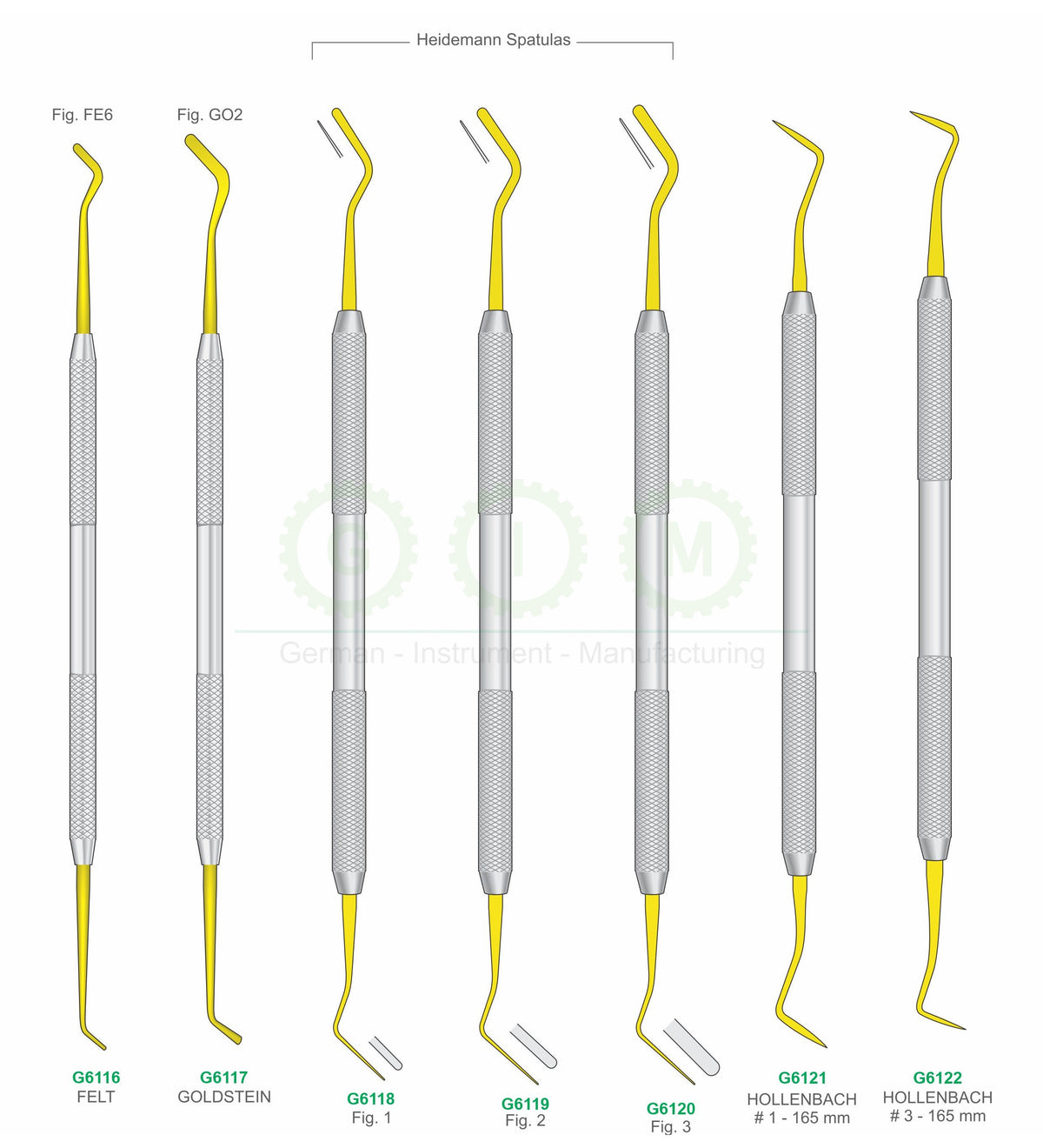 Dental Filling Instruments, Assorted Patterns