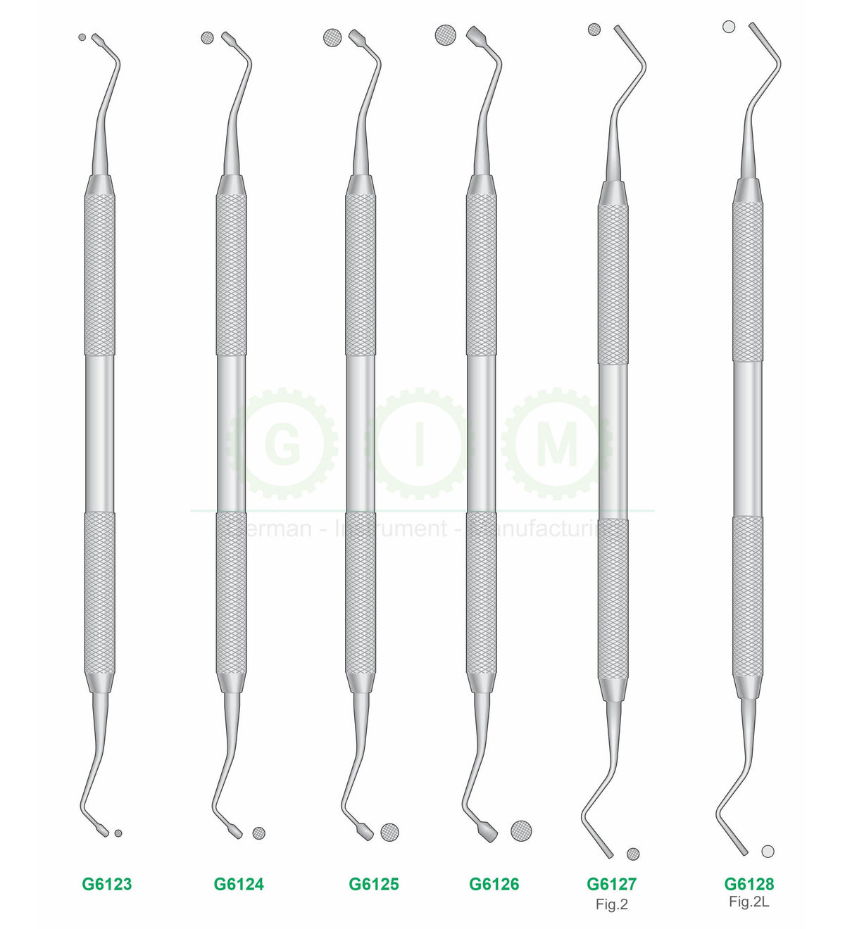 Dental Filling Instruments, Assorted Patterns