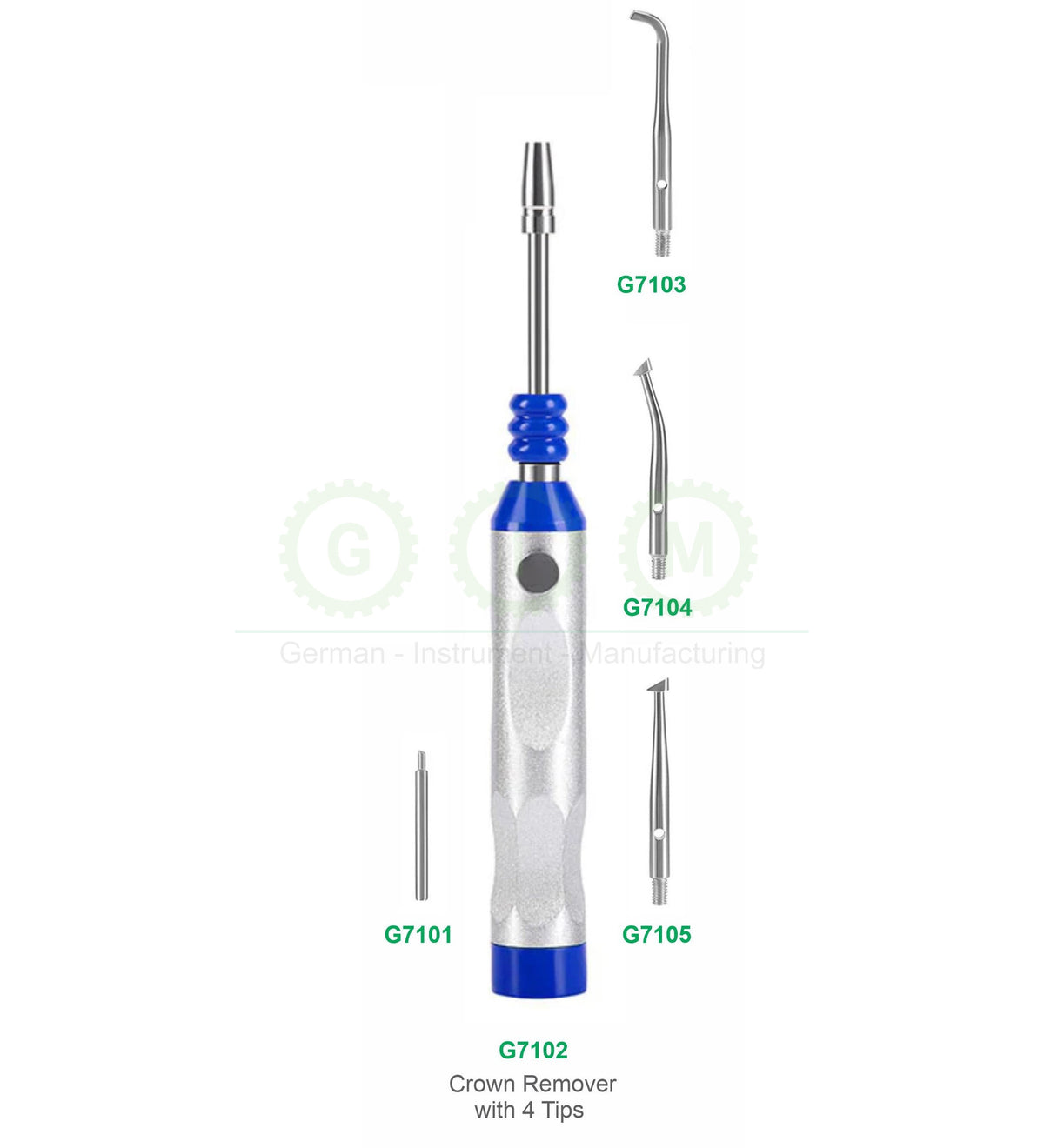 Crown Remover Instruments with Tips