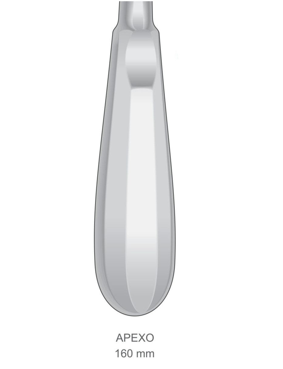 Serrated Apexo Elevators G2038 Fig 77L & G2039 Fig 77R 160mm Handle | Dental Root Elevator Instruments Pakistan
