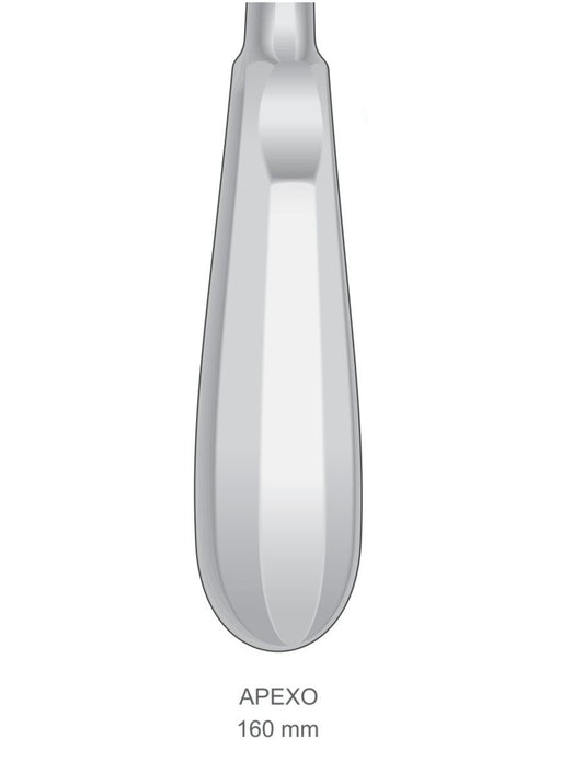 Serrated Apexo Elevators G2038 Fig 77L & G2039 Fig 77R 160mm Handle | Dental Root Elevator Instruments Pakistan