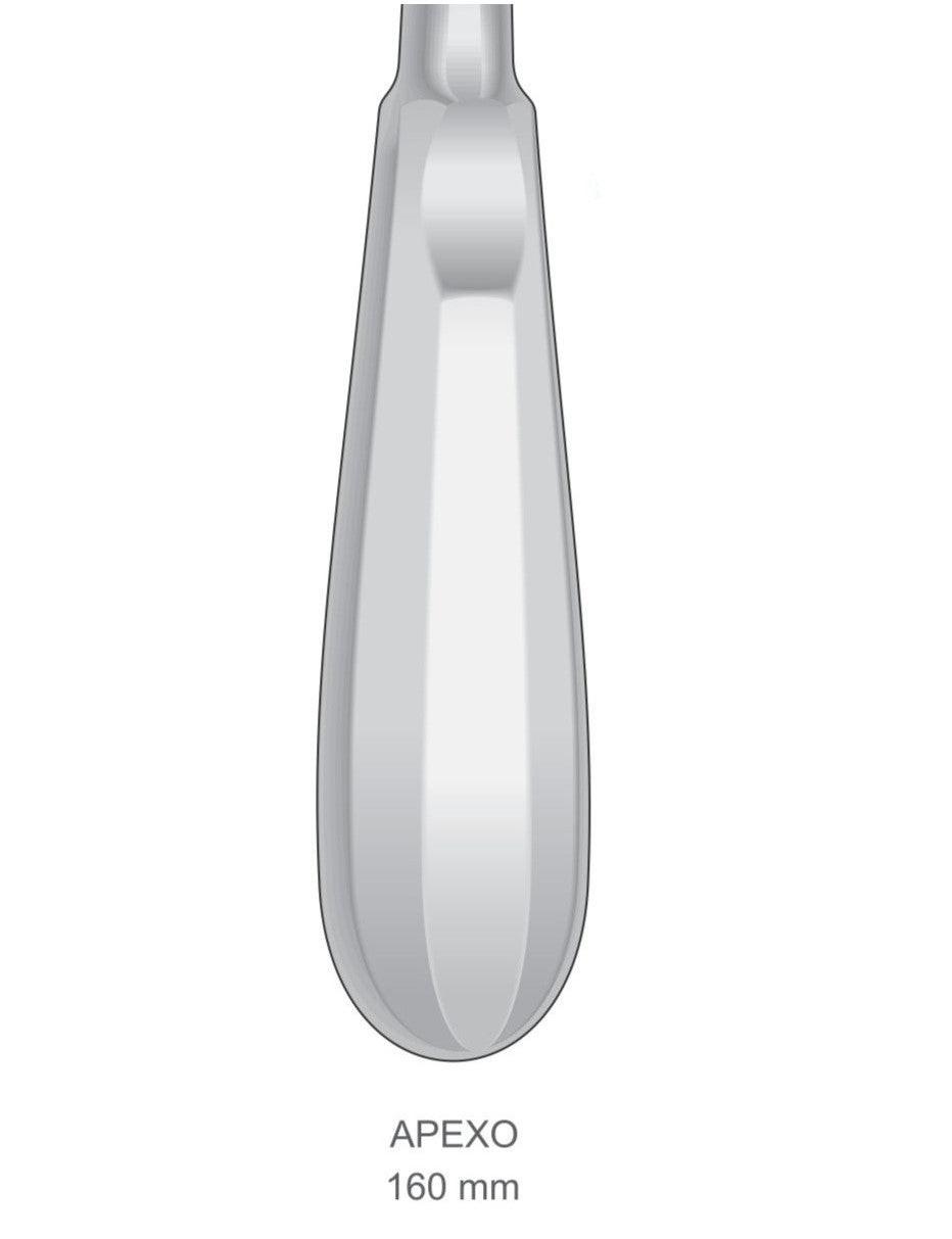 Serrated Apexo Elevators G2038 Fig 77L & G2039 Fig 77R 160mm Handle | Dental Root Elevator Instruments Pakistan GIM Instruments