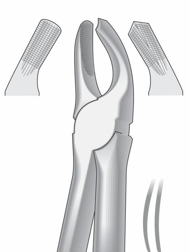 Upper Left Molars Extraction Forceps G1006 Fig.18 | Dental Tooth Removal Instrument