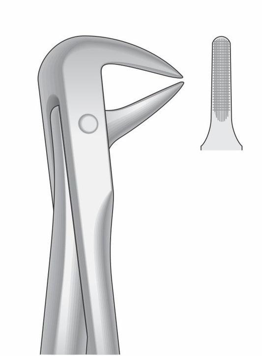 Lower Roots Incisor and Bicuspids Extraction Forceps G1017 Fig 74N | Dental Surgical Instrument Pakistan