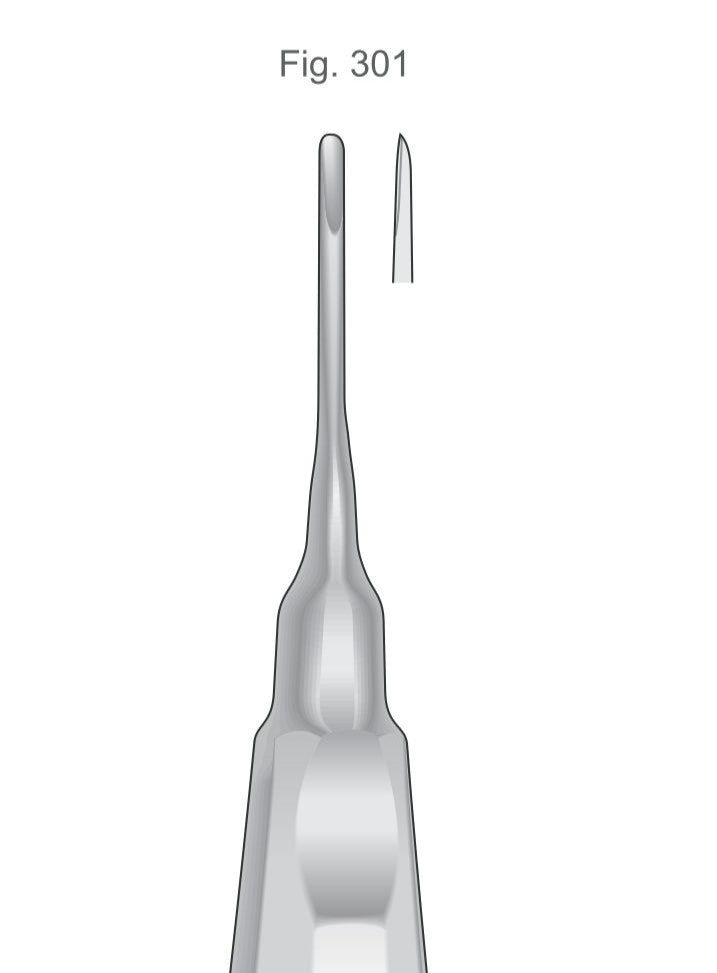 Apexo Elevator Fig 301 160mm Handle | Dental Root Elevator Instrument Pakistan