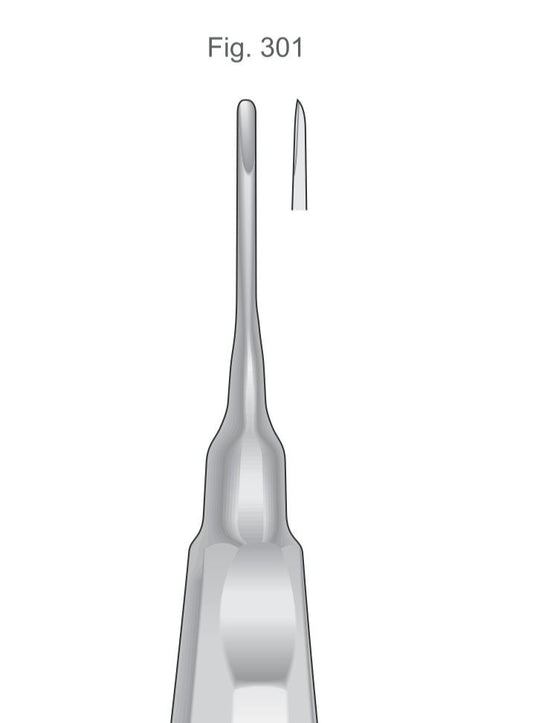 Apexo Elevator Fig 301 160mm Handle | Dental Root Elevator Instrument Pakistan