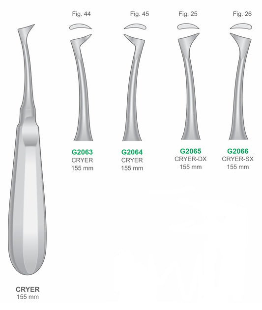 Cryer Elevators Set & Individual Instruments | Dental Surgical Instruments