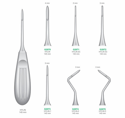 Premium Dental Hylin Root Elevator Stainless Steel Surgical Instruments