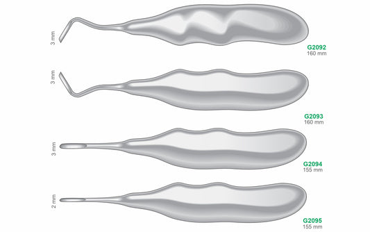 Premium Dental Root Elevators Surgical Extraction Instruments Stainless Steel