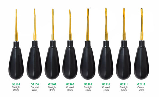Premium Luxator Elevator Black and Gold Dental Surgical Instrument Set