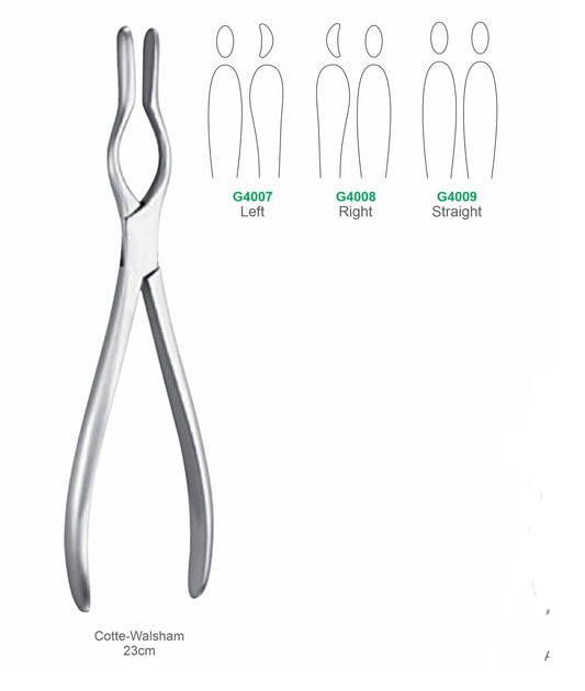Cotte-Walsham Retractor Left Right and Straight Models