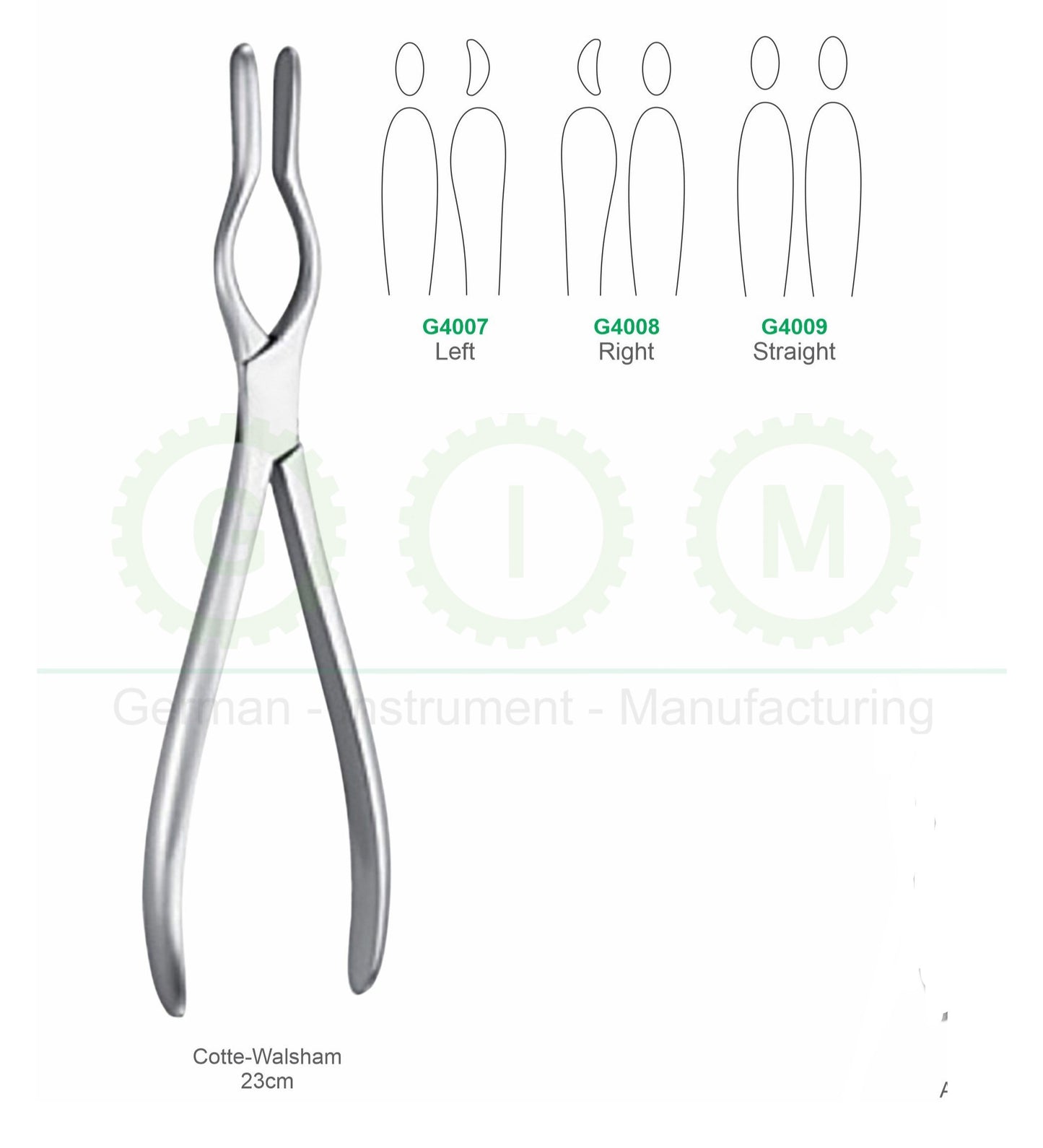 Cotte-Walsham Retractor Left Right and Straight Models