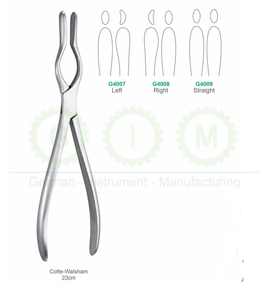 Cotte-Walsham Retractor Left Right and Straight Models