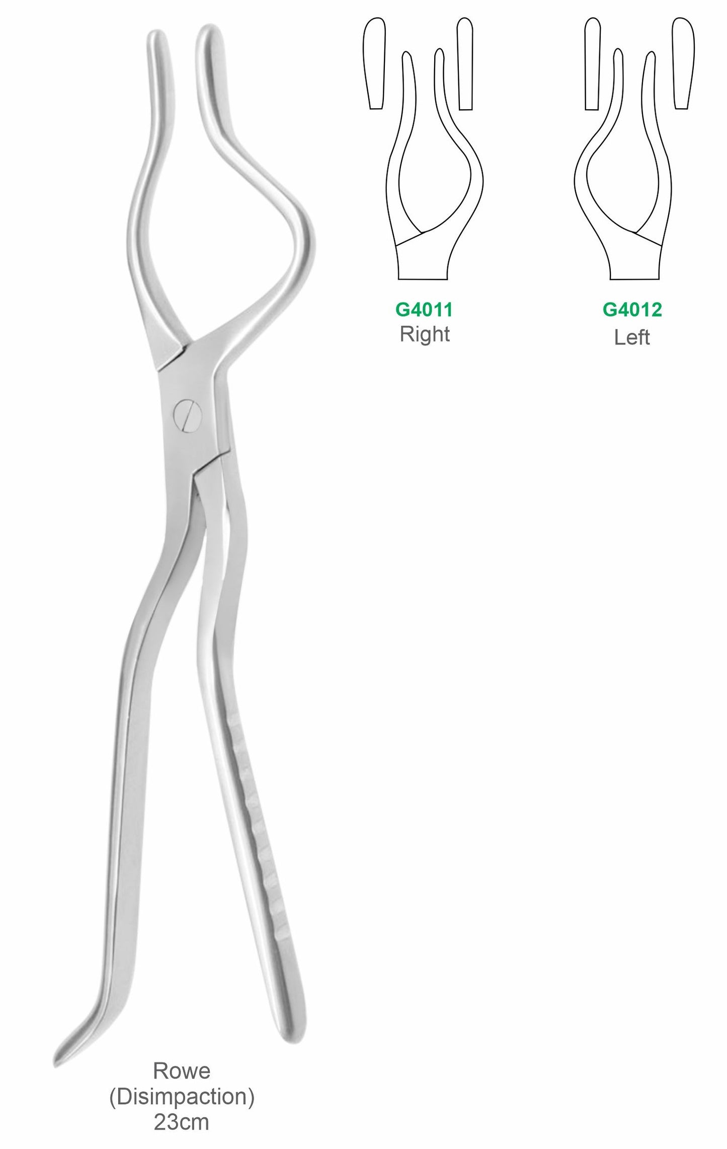 Rowe Disimpaction Forceps Right and Left Models