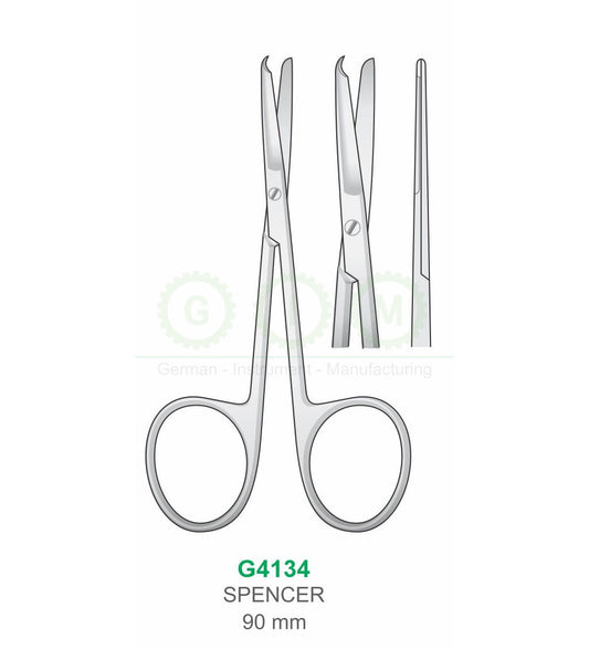 Spencer Suture Scissors 90mm Stitch Removing Scissors - G4134