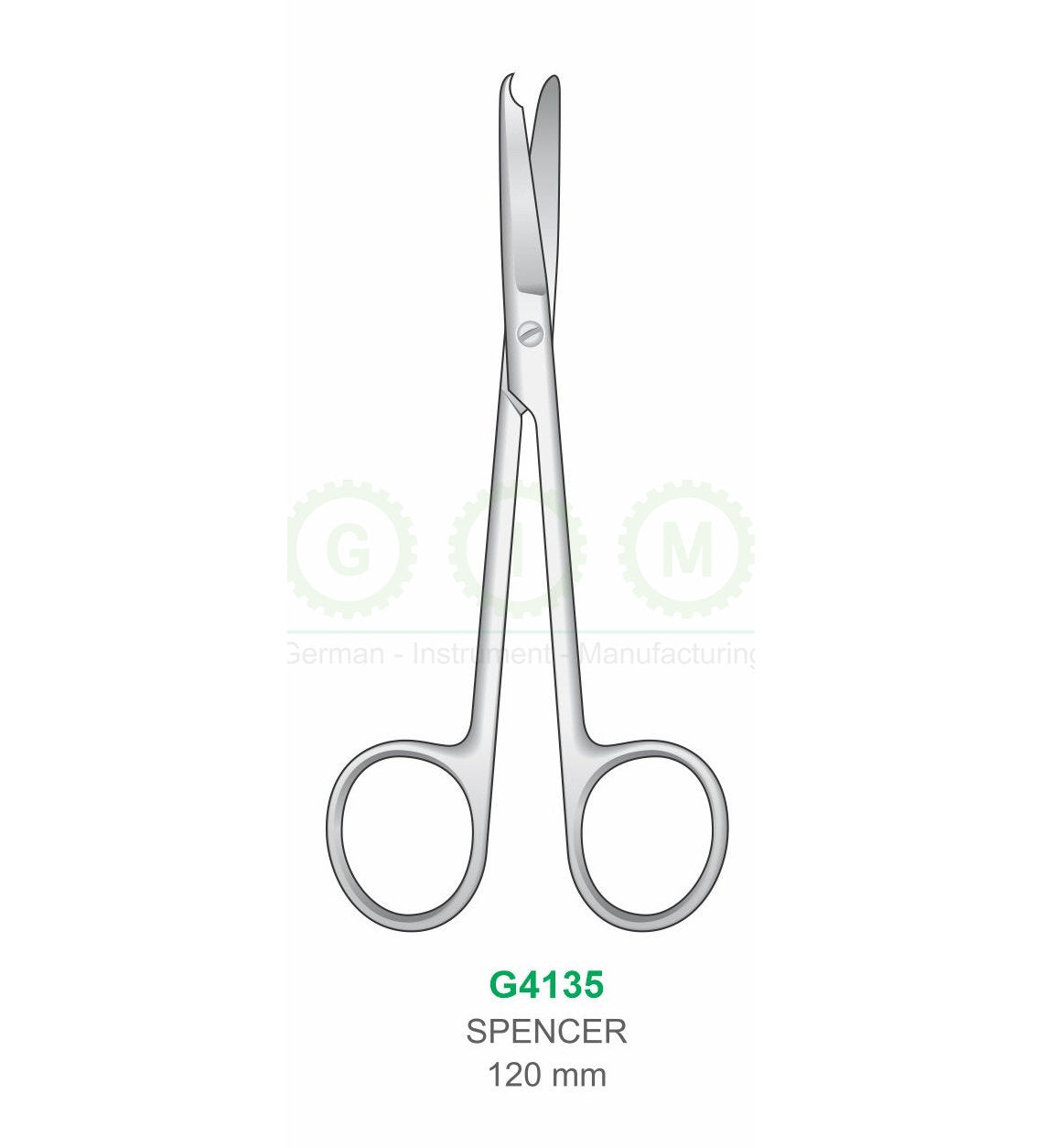 Spencer Suture Scissors 120mm Stitch Removing Scissors - G4135