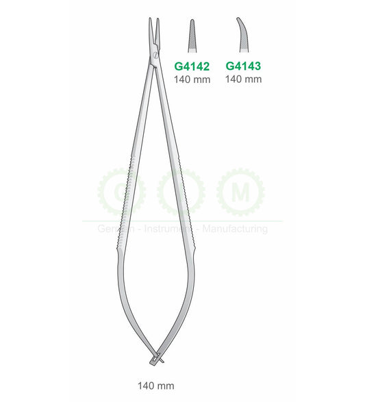 Micro Suture Scissors 140mm Spring Type Fine Tips - G4142 / G4143