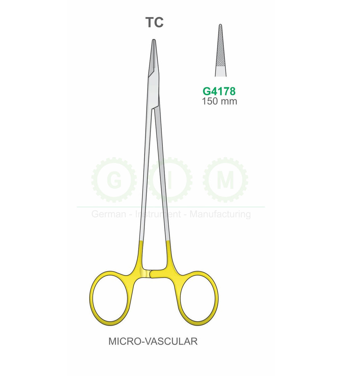 TC Microvascular Needle Holder