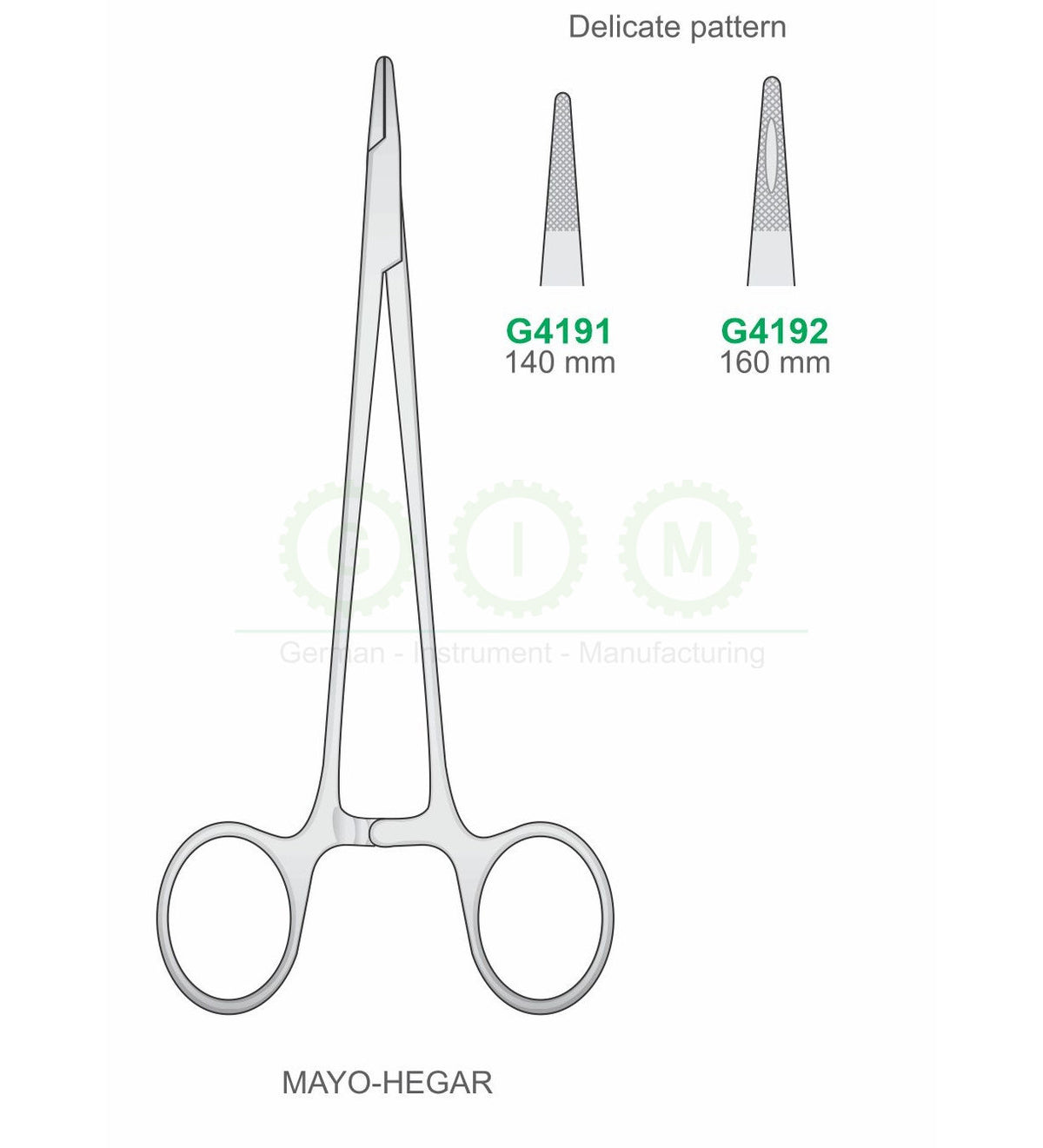 Delicate Pattern Mayo-Hegar Needle Holders