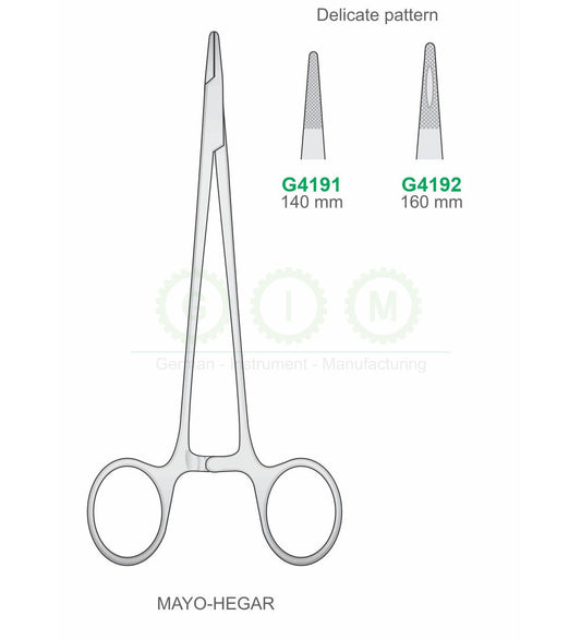 Delicate Pattern Mayo-Hegar Needle Holders