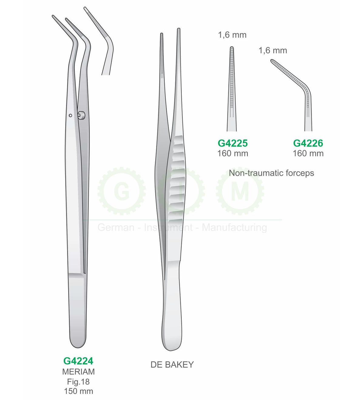 Meriam & DeBakey Cotton and Dressing Pliers