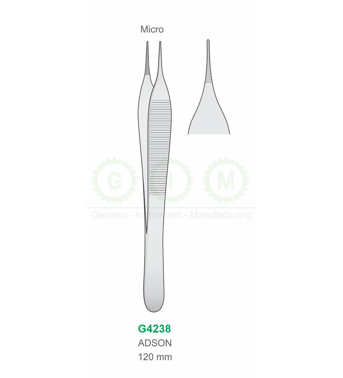 Micro Adson Tissue Forceps