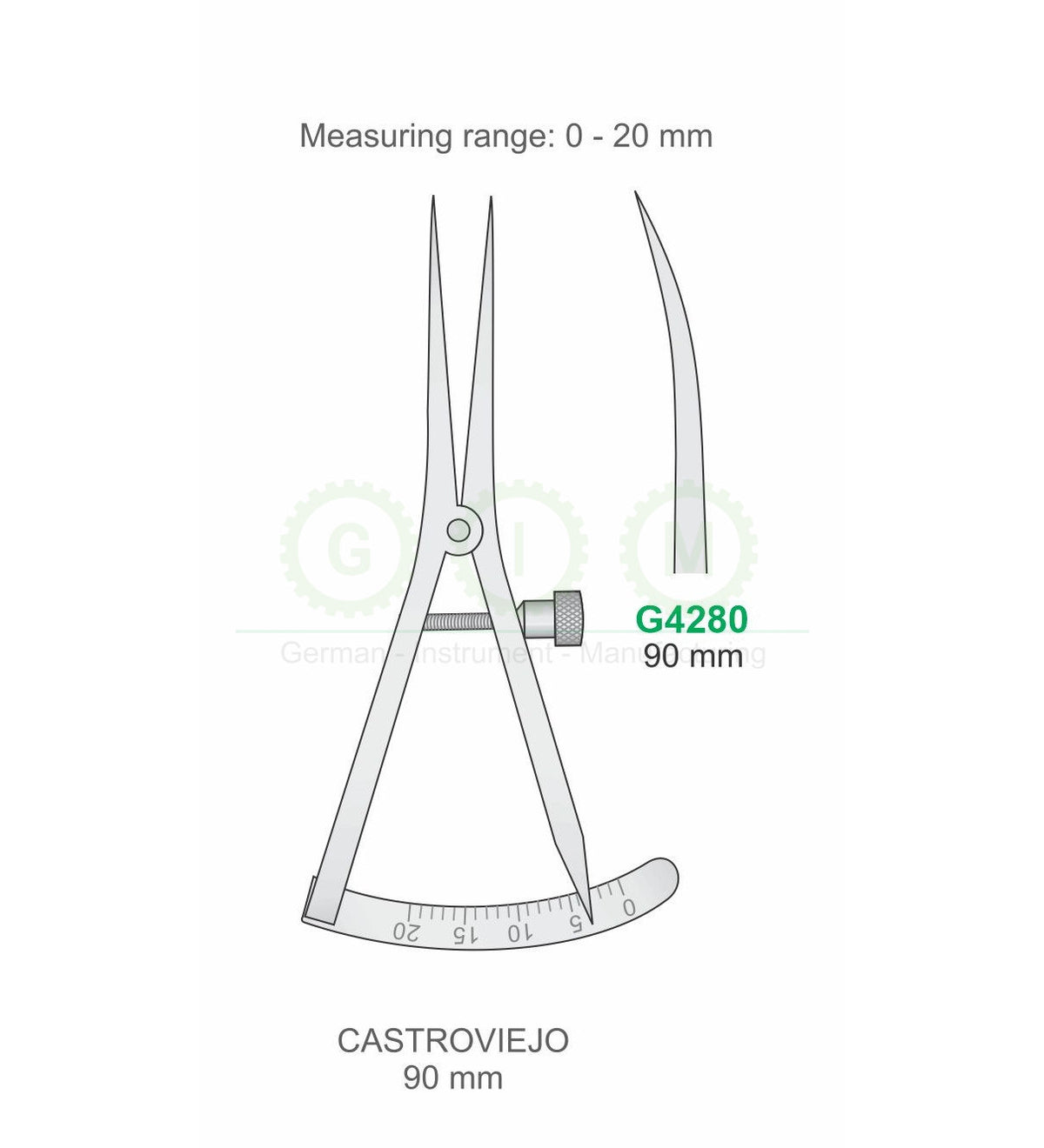 Castroviejo Measuring Instrument