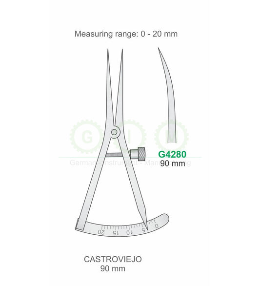 Castroviejo Measuring Instrument