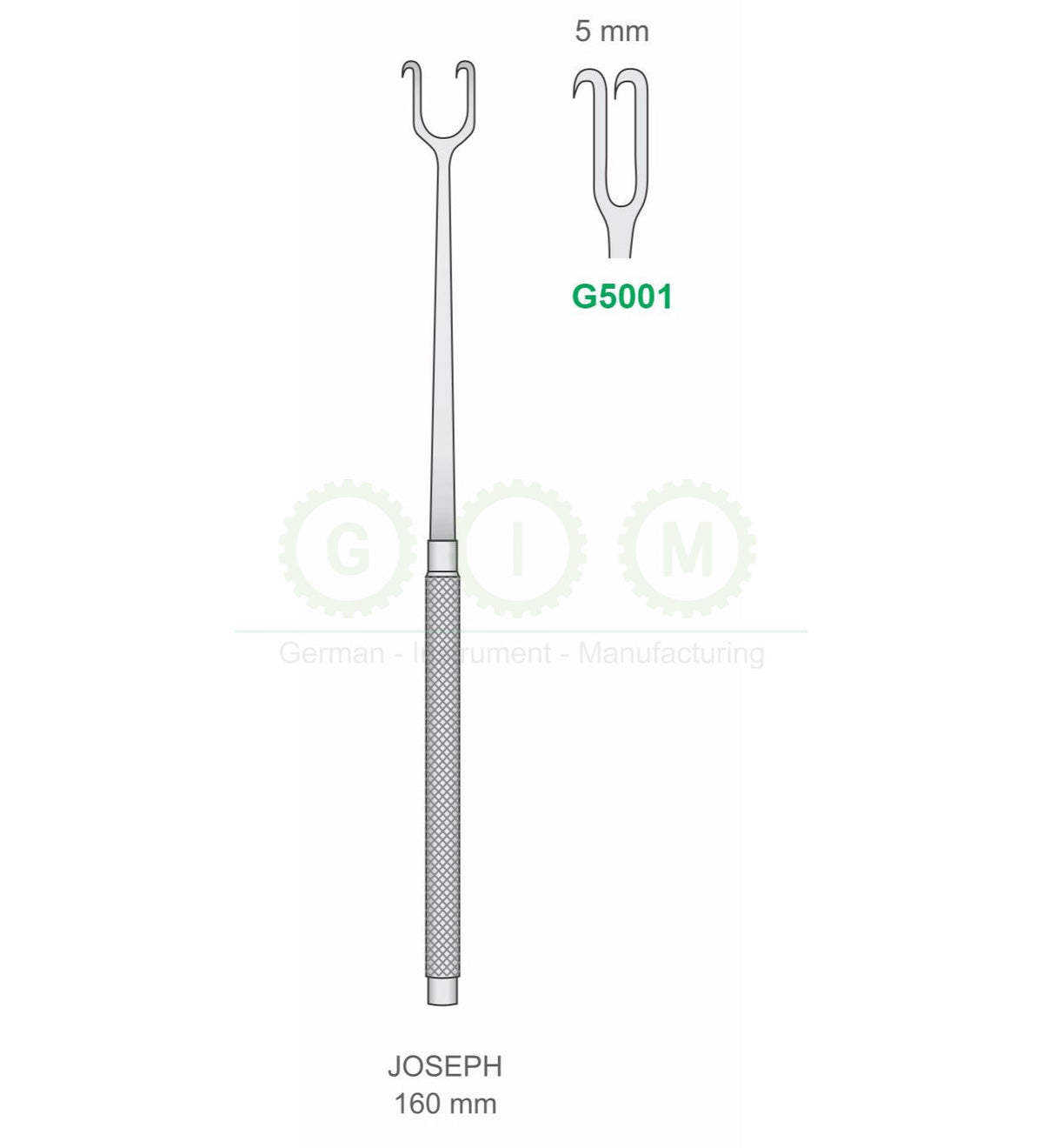 Joseph Retractor, 5mm, 160mm
