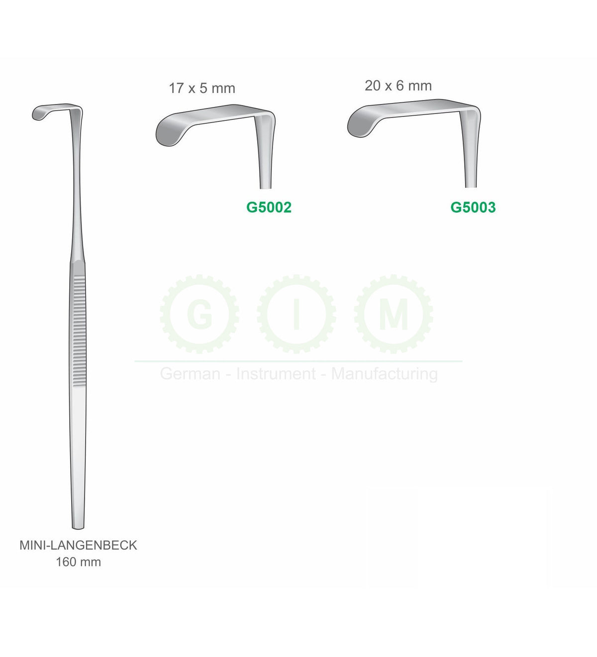 Mini Langenbeck Retractors, 160mm