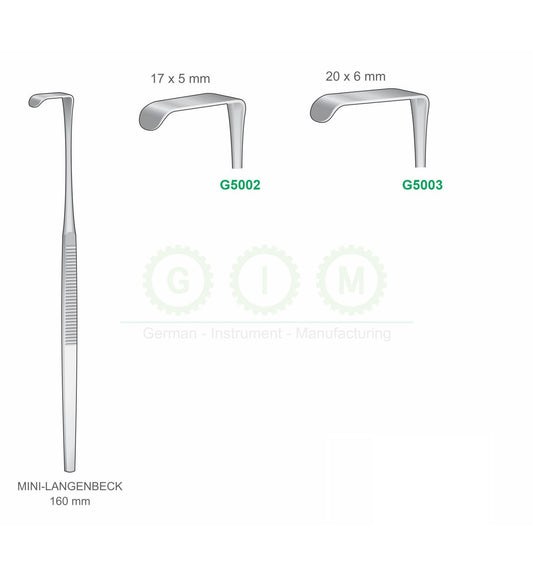 Mini Langenbeck Retractors, 160mm