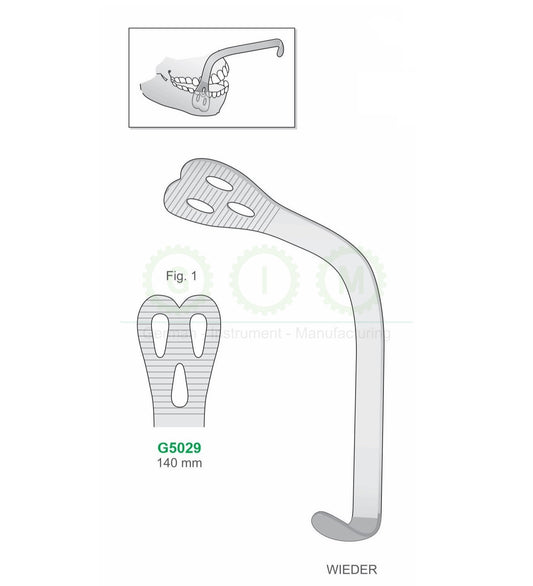 Wieder Retractor, 140mm